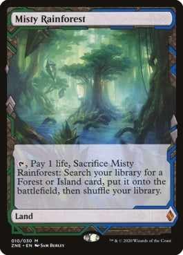 naokuroshop MTG [ZNE][010][土地][M][EN][霧深い雨林/Misty Rainforest] NM