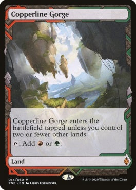 naokuroshop MTG [ZNE][014][土地][M][EN][銅線の地溝/Copperline Gorge]（foil） NM