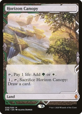 naokuroshop MTG [ZNE][026][土地][M][EN][地平線の梢/Horizon Canopy]（foil） NM