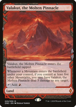 naokuroshop MTG [ZNE][029][土地][M][EN][溶鉄の尖峰、ヴァラクート/Valakut, the Molten Pinnacle]（foil） NM