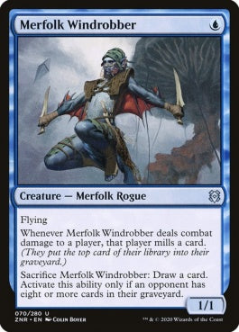 naokuroshop MTG [ZNR][070][青][U][EN][マーフォークの風泥棒/Merfolk Windrobber] NM