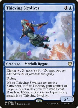 naokuroshop MTG [ZNR][085][青][R][EN][泥棒スカイダイバー/Thieving Skydiver] NM