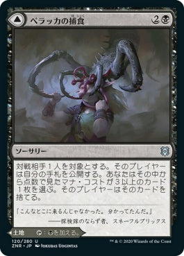 naokuroshop MTG [ZNR][120][黒][U][JP][ペラッカの捕食/Pelakka Predation] NM