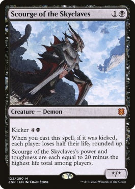 naokuroshop MTG [ZNR][122][黒][M][EN][スカイクレイブの災い魔/Scourge of the Skyclaves] NM