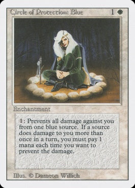 naokuroshop MTG [3ED][010][白][C][EN][Circle of Protection: Blue] NM