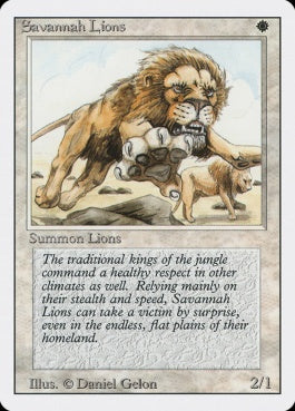 naokuroshop MTG [3ED][039][白][R][EN][Savannah Lions] NM