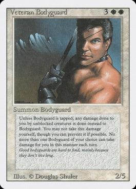 naokuroshop MTG [3ED][042][白][R][EN][Veteran Bodyguard] NM