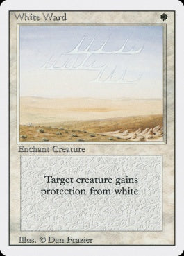 naokuroshop MTG [3ED][045][白][U][EN][White Ward] NM