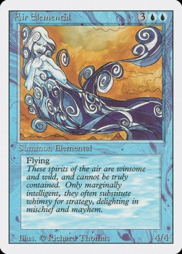 naokuroshop MTG [3ED][047][青][U][EN][Air Elemental] NM