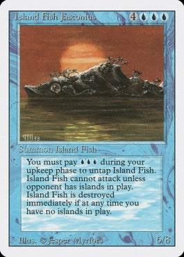 naokuroshop MTG [3ED][061][青][R][EN][Island Fish Jasconius] NM