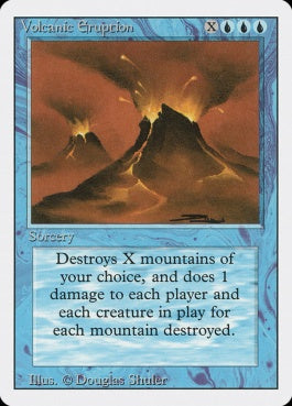 naokuroshop MTG [3ED][089][青][R][EN][Volcanic Eruption] NM