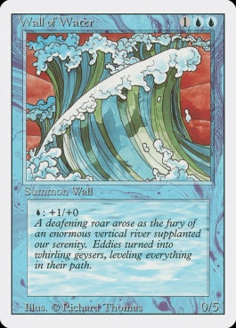 naokuroshop MTG [3ED][091][青][U][EN][Wall of Water] NM