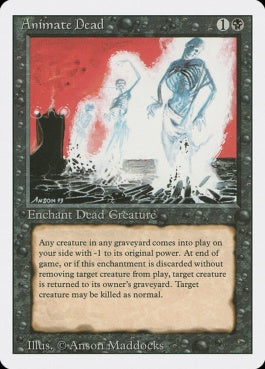 naokuroshop MTG [3ED][093][黒][U][EN][Animate Dead] NM