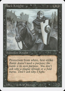 naokuroshop MTG [3ED][095][黒][U][EN][Black Knight] NM