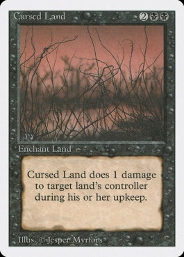 naokuroshop MTG [3ED][098][黒][U][EN][Cursed Land] NM