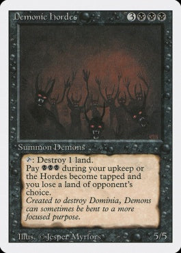 naokuroshop MTG [3ED][104][黒][R][EN][Demonic Hordes] NM