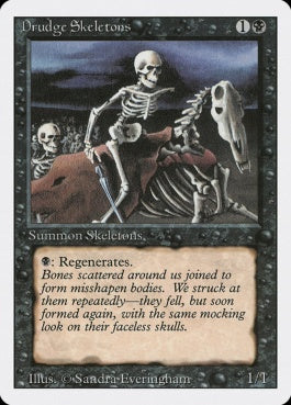 naokuroshop MTG [3ED][107][黒][C][EN][Drudge Skeletons] NM