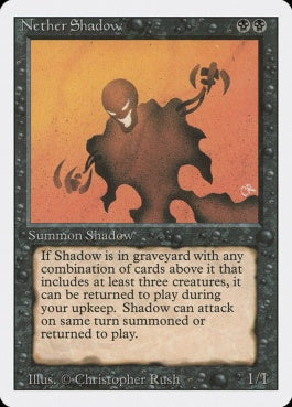 naokuroshop MTG [3ED][118][黒][R][EN][Nether Shadow] NM