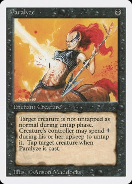 naokuroshop MTG [3ED][121][黒][C][EN][Paralyze] NM