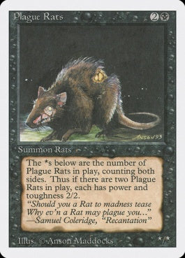 naokuroshop MTG [3ED][123][黒][C][EN][Plague Rats] NM