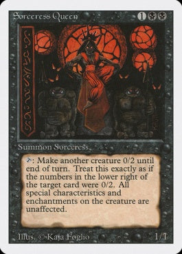 naokuroshop MTG [3ED][131][黒][R][EN][Sorceress Queen] NM