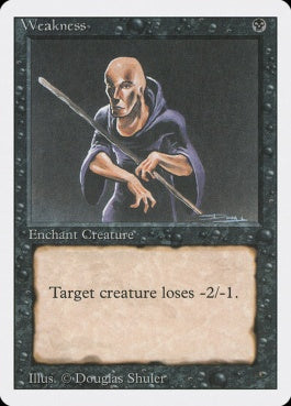 naokuroshop MTG [3ED][136][黒][C][EN][Weakness] NM