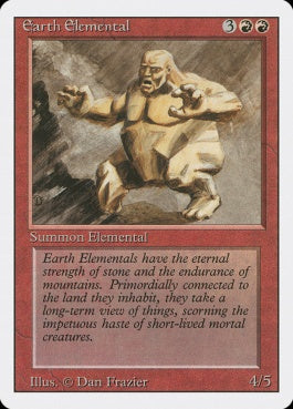 naokuroshop MTG [3ED][146][赤][U][EN][Earth Elemental] NM