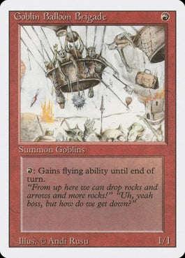 naokuroshop MTG [3ED][154][赤][U][EN][Goblin Balloon Brigade] NM