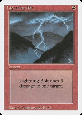 naokuroshop MTG [3ED][162][赤][C][EN][Lightning Bolt] NM