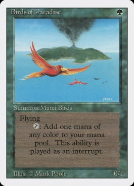 naokuroshop MTG [3ED][187][緑][R][EN][Birds of Paradise] NM