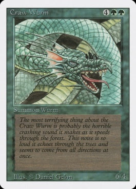 naokuroshop MTG [3ED][190][緑][C][EN][Craw Wurm] NM