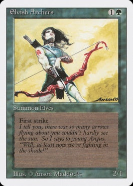 naokuroshop MTG [3ED][193][緑][R][EN][Elvish Archers] NM