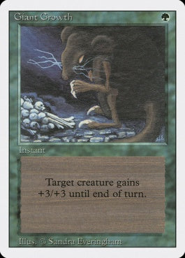 naokuroshop MTG [3ED][199][緑][C][EN][Giant Growth] NM