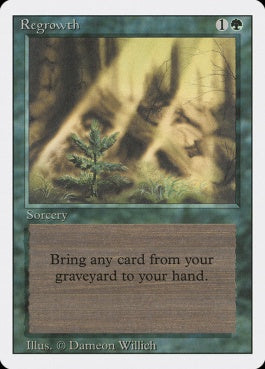 naokuroshop MTG [3ED][214][緑][U][EN][Regrowth] NM