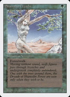 naokuroshop MTG [3ED][216][緑][C][EN][Shanodin Dryads] NM