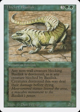 naokuroshop MTG [3ED][218][緑][U][EN][Thicket Basilisk] NM