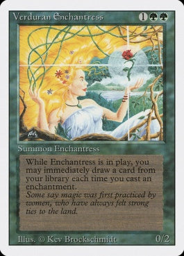 naokuroshop MTG [3ED][223][緑][R][EN][Verduran Enchantress] NM