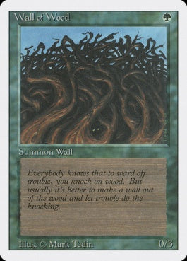 naokuroshop MTG [3ED][226][緑][C][EN][Wall of Wood] NM