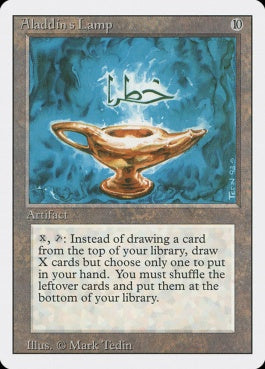 naokuroshop MTG [3ED][231][茶][R][EN][Aladdin's Lamp] NM