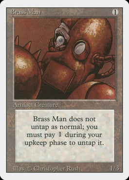 naokuroshop MTG [3ED][238][茶][U][EN][Brass Man] NM