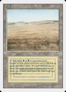 naokuroshop MTG [3ED][285][土地][R][EN][Savannah] NM