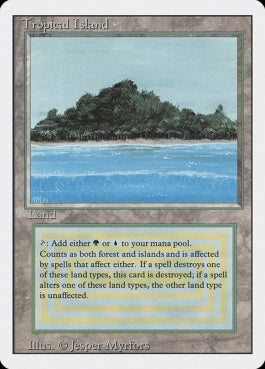 naokuroshop MTG [3ED][288][土地][R][EN][Tropical Island] NM