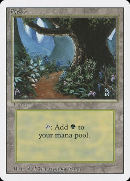 naokuroshop MTG [3ED][305][土地][C][EN][Forest] NM