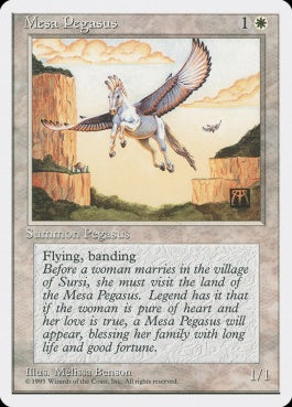 naokuroshop MTG [4ED][035][白][C][JP][メサ・ペガサス/Mesa Pegasus] NM