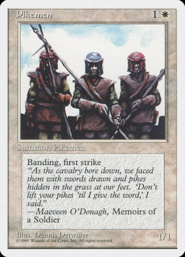 naokuroshop MTG [4ED][042][白][C][JP][長槍兵/Pikemen] NM