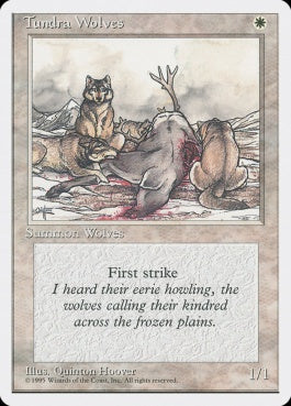 naokuroshop MTG [4ED][053][白][C][EN][ツンドラ狼/Tundra Wolves] NM