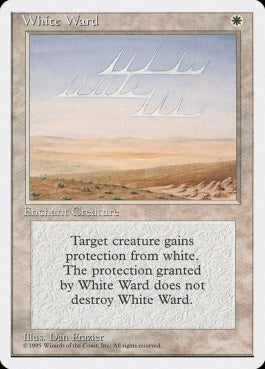 naokuroshop MTG [4ED][057][白][U][JP][白の護法印/White Ward] NM