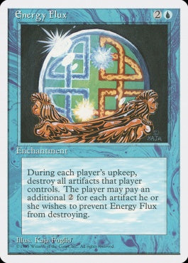 naokuroshop MTG [4ED][068][青][U][JP][魔力流出/Energy Flux] NM