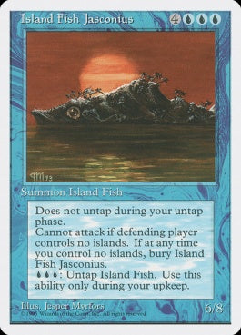 naokuroshop MTG [4ED][078][青][R][EN][島魚ジャスコニアス/Island Fish Jasconius] NM