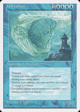 naokuroshop MTG [4ED][080][青][R][JP][リバイアサン/Leviathan] NM